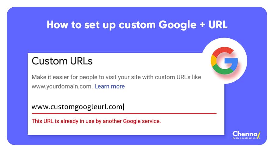 How to set up custom Google + URL